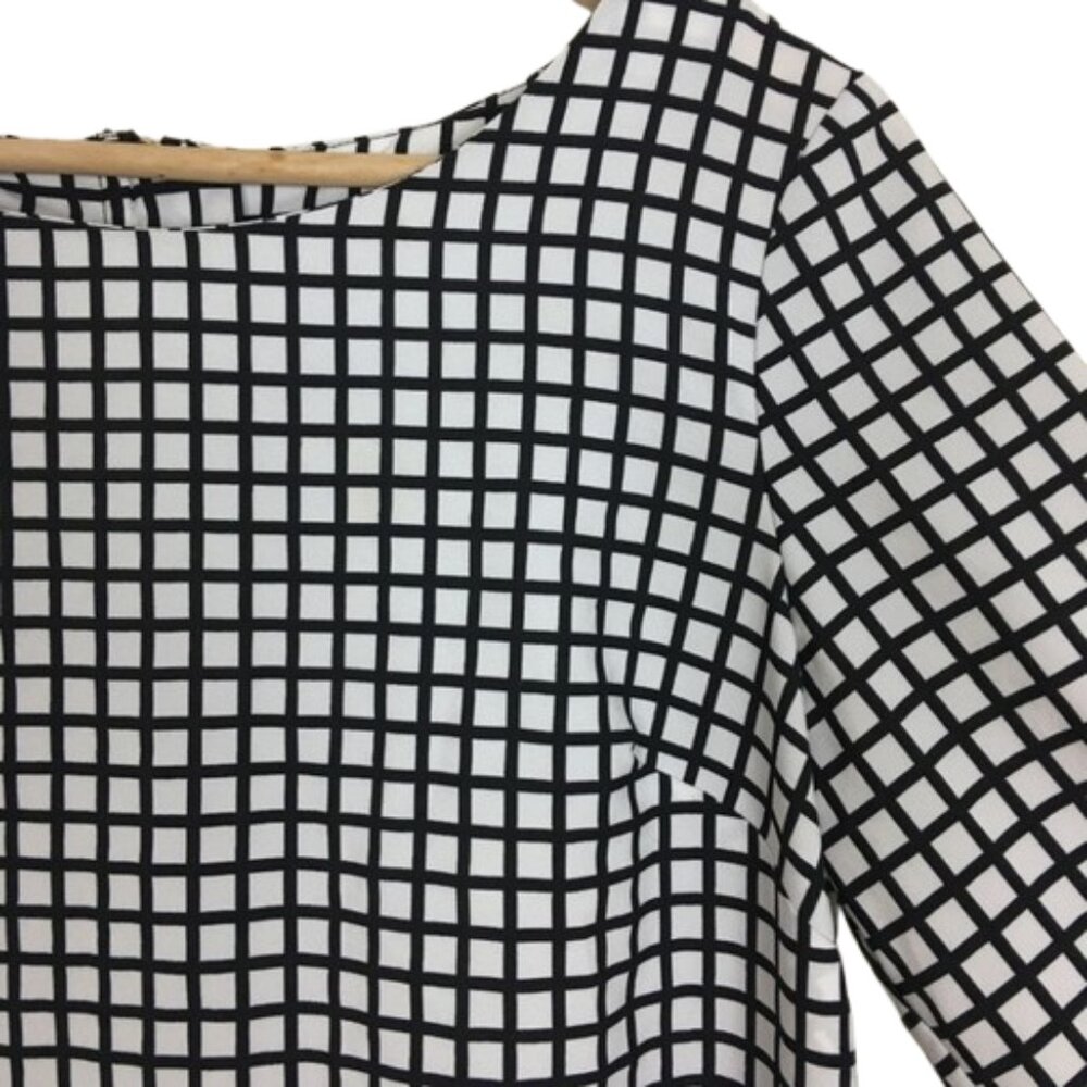 Merona windowpane pattern top - Picture 4 of 8